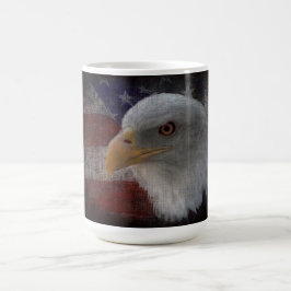 Caneca De Café Águia Patriótica e Bandeira