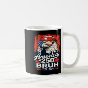 Caneca De Café Águia patriótica engraçada americana 250 bruh 1776