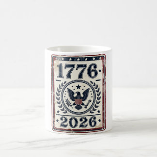 Caneca De Café Águia Patriótica Vintage 1776 2026
