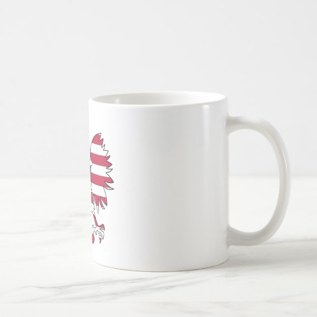 Caneca De Café Águia Polonesa Americana (Direita)