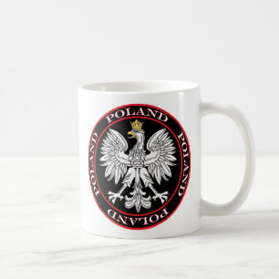 Caneca De Café Águia Polonesa redonda