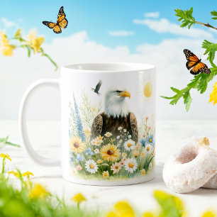 Caneca De Café Águia primavera Watercolor Bald - Kid Mug