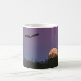 Caneca De Café Águia Superlua Rosa