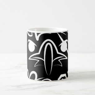 Caneca De Café Águia Tribal Negra