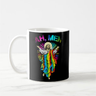 Caneca De Café Ah Men Rainbow Gay Jesus Orgulho LGBT Cristão