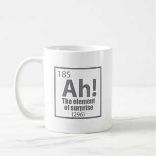Caneca De Café Ah! O Elemento da Piada Surpresa Engraçada de Quím