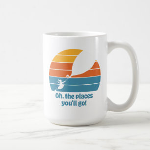 Caneca De Café Ah, Os Lugares Que Você Irá! Pôr do Sol Retrô