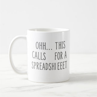 Caneca De Café Ahh isso uma Planilha, Contador Divertido