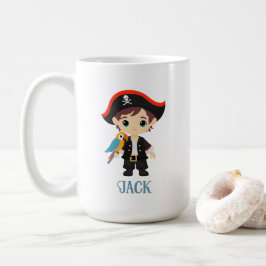 Caneca De Café Ahoy Ali! Pirata Birthday Mug