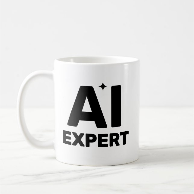 Caneca de Café AI Expert™ (Esquerda)