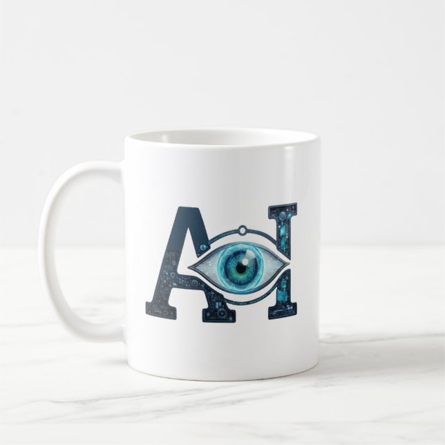 Caneca De Café AI Eye (Esquerda)