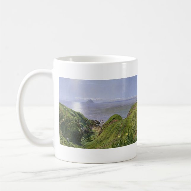 Caneca De Café Ailsa Craig e a ilha de Arran, Escócia (Esquerda)