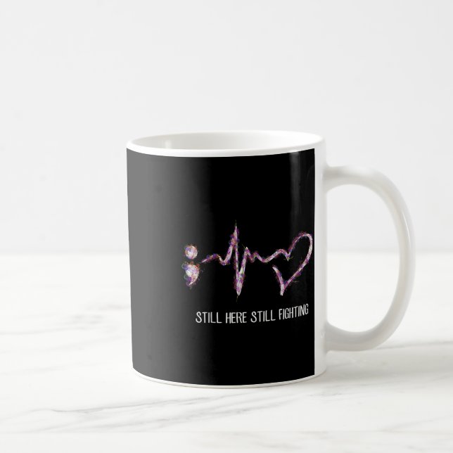 Caneca De Café Ainda Aqui, Combatendo A Prevenção De Suicídio (Direita)