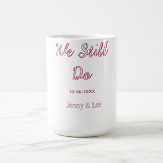 Caneca De Café Ainda fazemos maron cinza nome data ano boho retrô