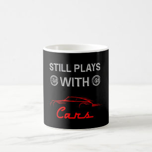 Caneca De Café Ainda Joga Com Carros Entusiastas