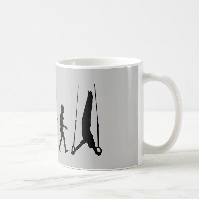 Caneca De Café Ainda soa a evolução do esporte da ginástica (Direita)