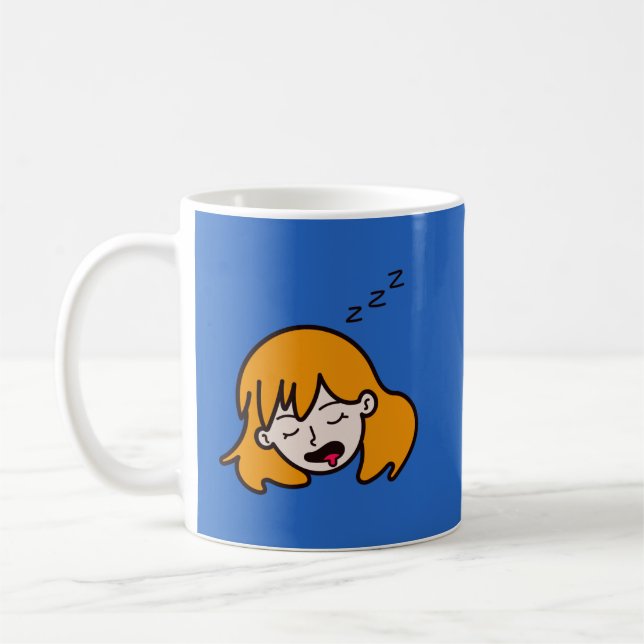 Caneca De Café Ainda Sonolento Engraçado (Esquerda)