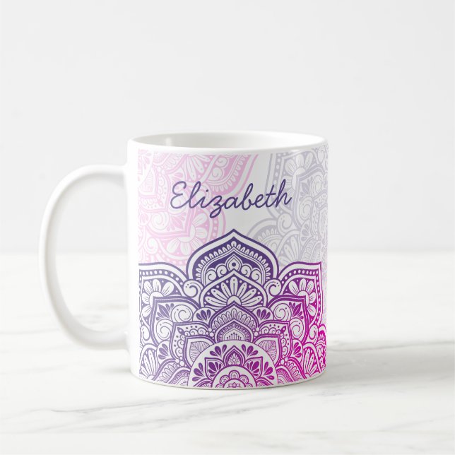 Caneca De Café Aion Mandala 11 oz. Personalized Mug (Esquerda)