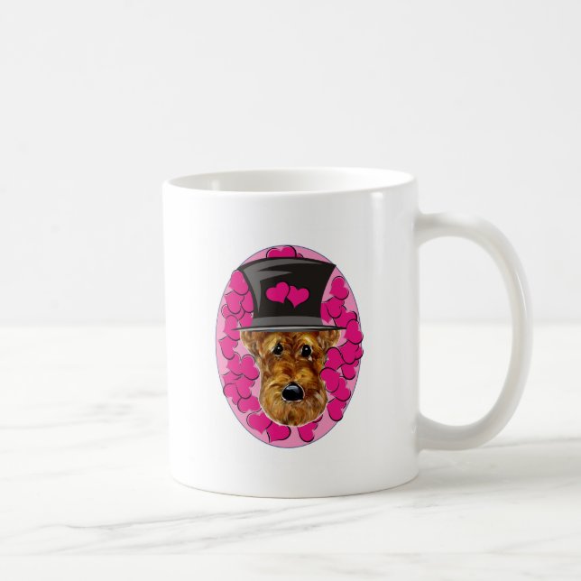Caneca De Café Airedale Terrier (Direita)