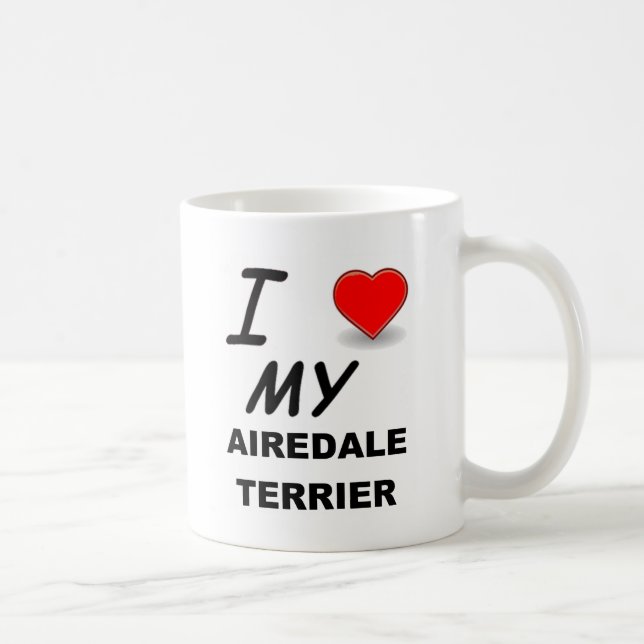 Caneca De Café airedale terrier (Direita)