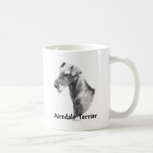 Caneca De Café Airedale Terrier Charcarboneto