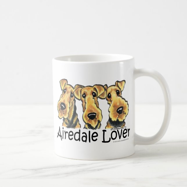 Caneca De Café Airedale Terrier Lover (Direita)
