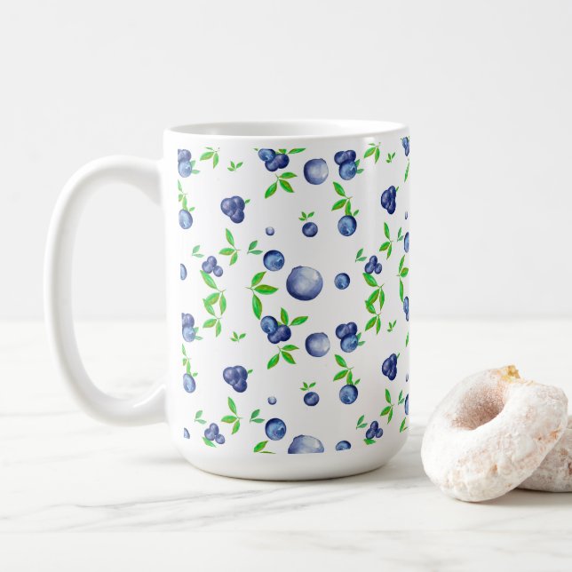Caneca De Café Airelas,amora-corante,fruta   (Com Donut)