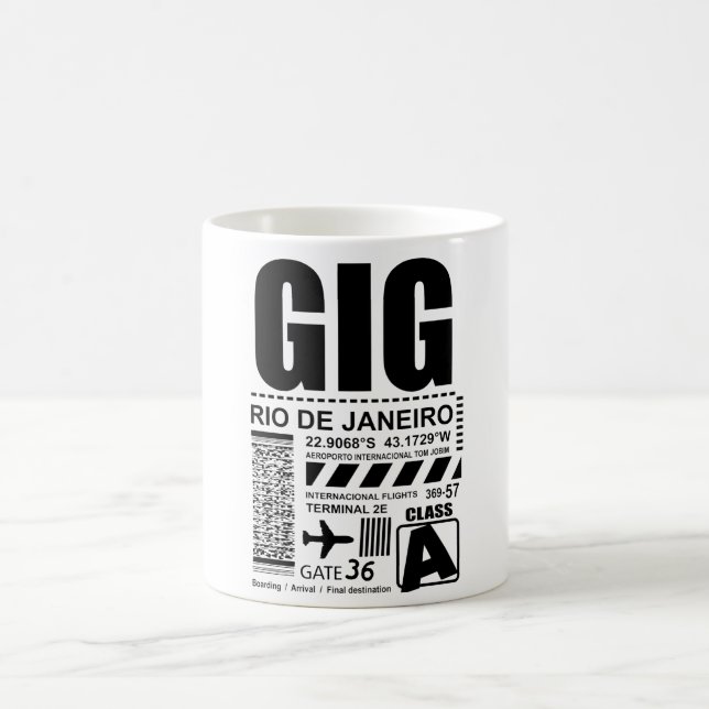 Caneca De Café Airport Rio de Janeiro GIG (Centro)