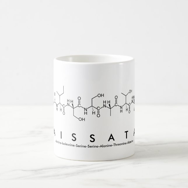 Caneca De Café Aissata peptide name mug (Centro)