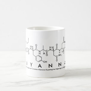 Caneca De Café Aiyanna peptide nome mug