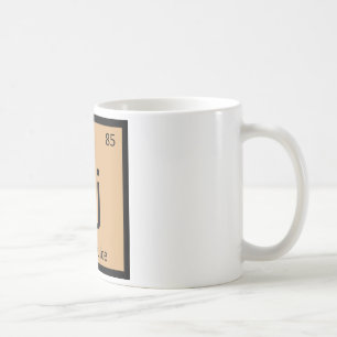Caneca De Café Aj - símbolo da mesa periódica da química do su