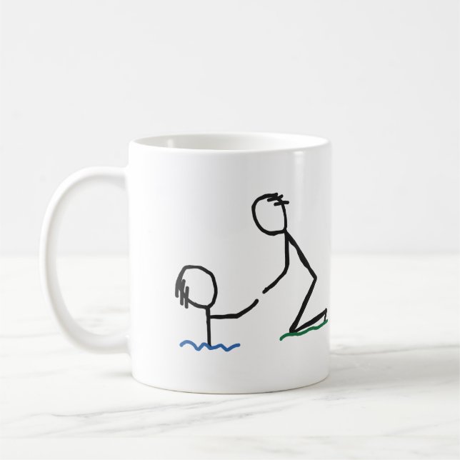 Caneca De Café Ajuda na Mão (Esquerda)