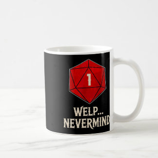Caneca De Café Ajuda Nunca D20 Dados Tabuleiro Gamer Homens Mulhe