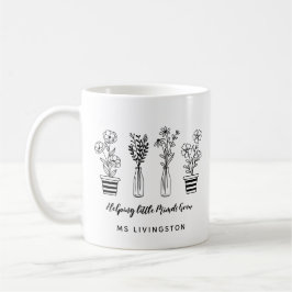 Caneca De Café Ajudando as Pequenas Mentes a Cultivar Professores