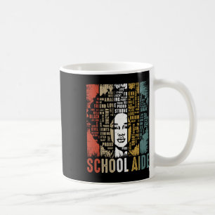 Caneca De Café Ajudante Escolar Mulheres Afro Afro-Americanas His