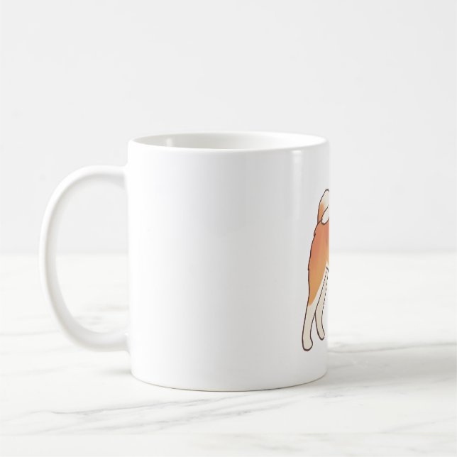 Caneca De Café Akita inu dog Magic (Esquerda)