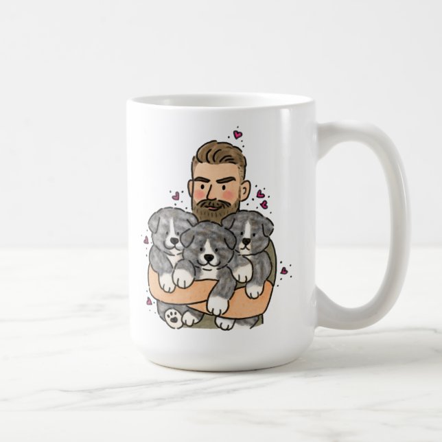 Caneca De Café Akita Inu Japonês Tigrado (Direita)