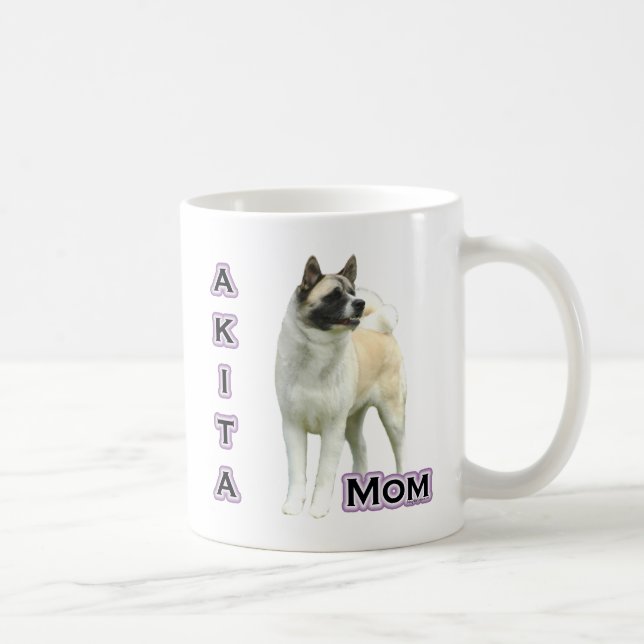 Caneca De Café Akita Mãe 4 (Direita)