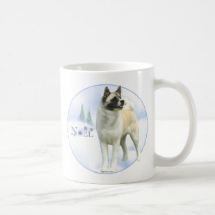 Caneca De Café Akita Noel