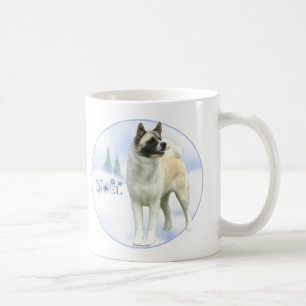 Caneca De Café Akita Noel Mug
