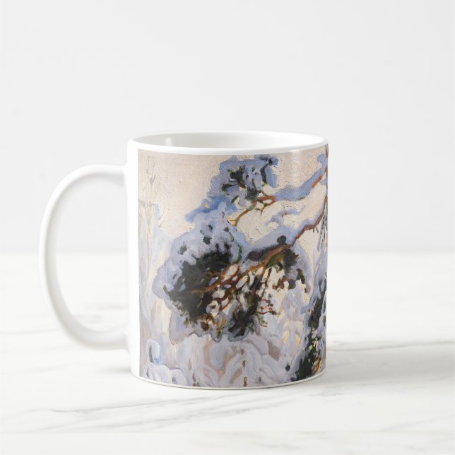 Caneca De Café Akseli Gallen-Kallela - Floresta no inverno (Esquerda)