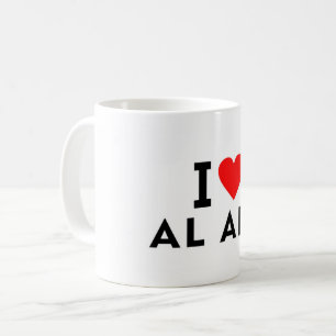 Caneca De Café Al Ain Emirados Árabes Unidos cidade do amor coraç