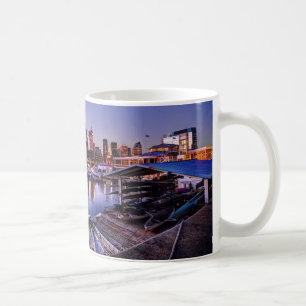 Caneca De Café Al Atardecer de Canoas - canoas no por do sol