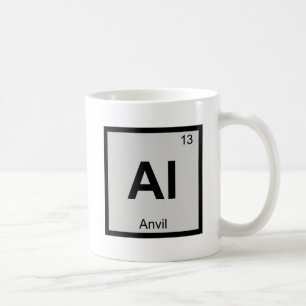 Caneca De Café Al - Bigorna Tabela Periódica Símbolo Química Musi