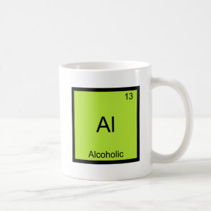 Caneca De Café Al - Símbolo de Elemento de Química Alcoólico Dive