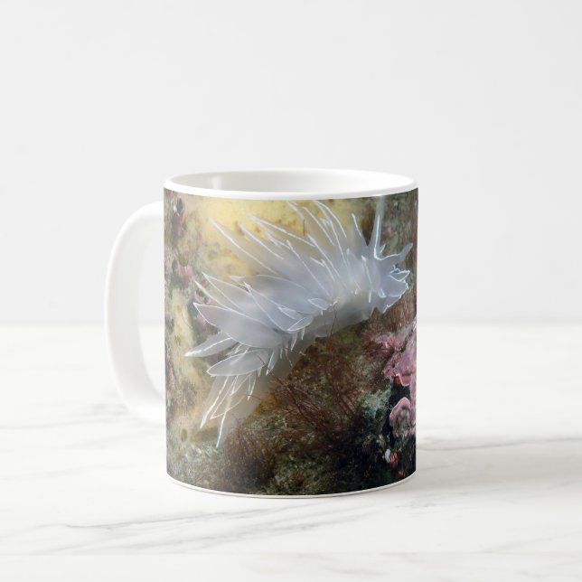 Caneca De Café Alabaster Nudibranch (Frente Esquerda)