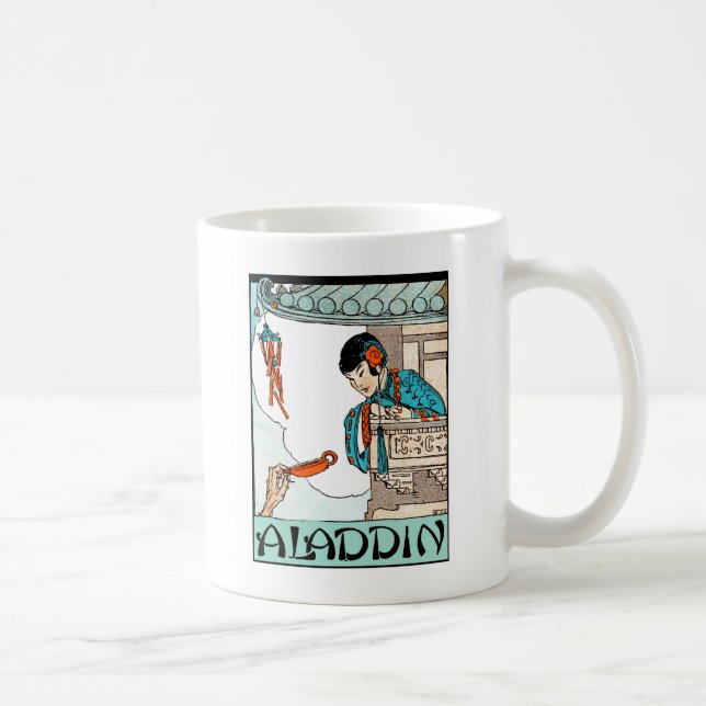 Caneca De Café Aladdin Lanterna Mágica Chinesa Vintage  (Direita)