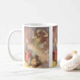 Caneca De Café Aladim Vintage e o Gênio da Lâmpada, Godwin