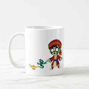 Caneca De Café Aladim Zumbi & Gênio Zumbi