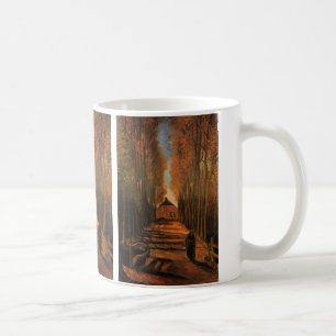 Caneca De Café Alameda de Choupos no Outono por Vincent van Gogh